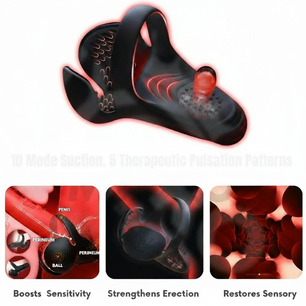 💥 Last Hours: 75% OFF! 💥Yagoo Vibrating electric male masturbation lock ring charging
