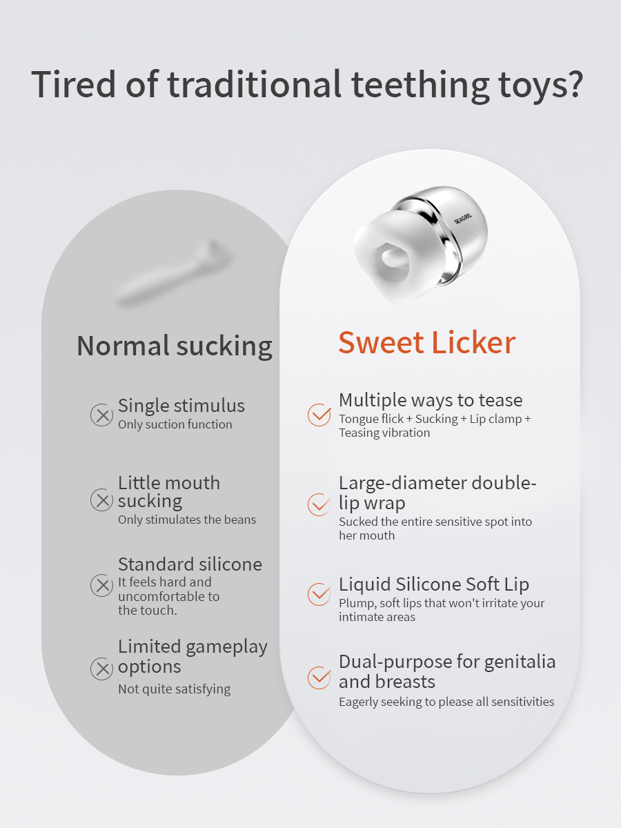 💕Sweet Licker Tongue Massager 💕 Soft Licking & Suction Pleasure with App Control