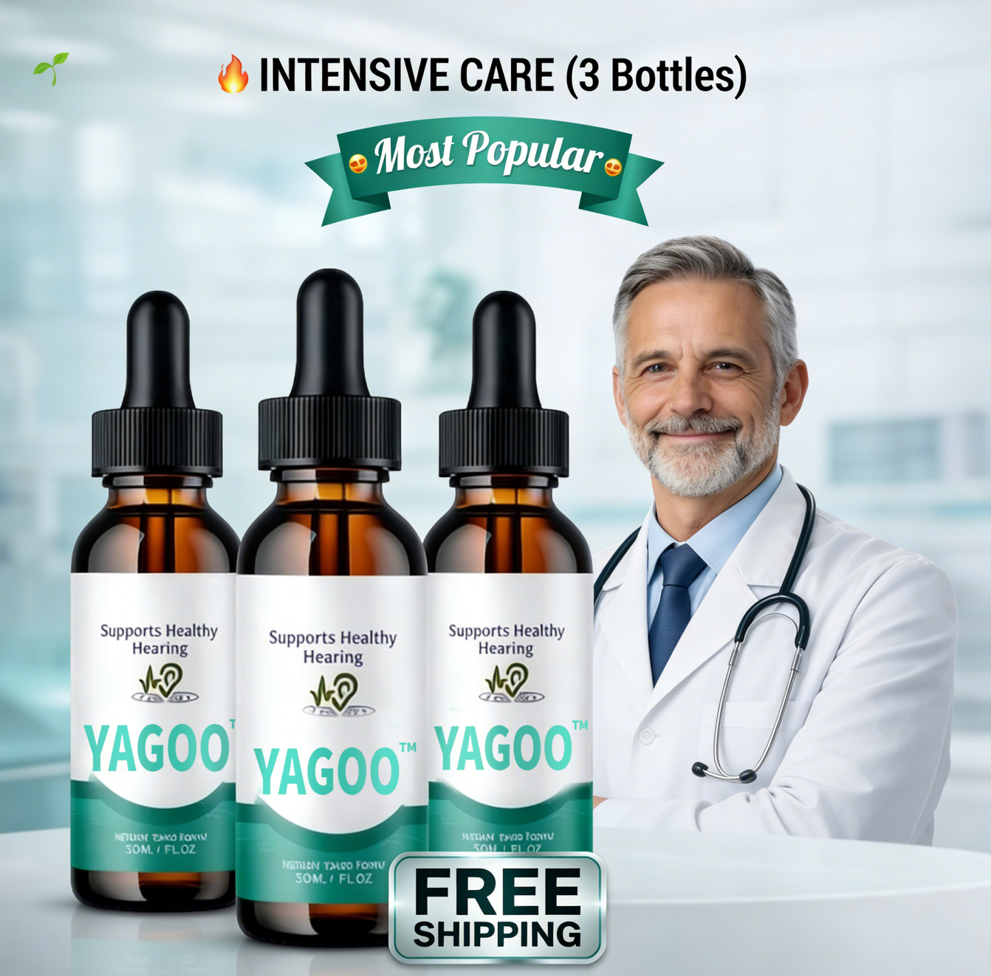👂70%OFF-2026 Upgrade🔥YAGOO™ Tinnitus Ear Drops — Cleans Earwax, Relieves Tinnitus