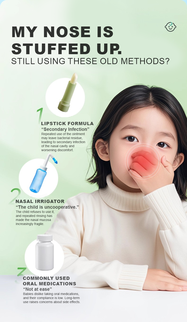🌿 Why Children Need Nasal Care? Baby Plant Nasal Balm – Gentle Nasal Relief for Kids