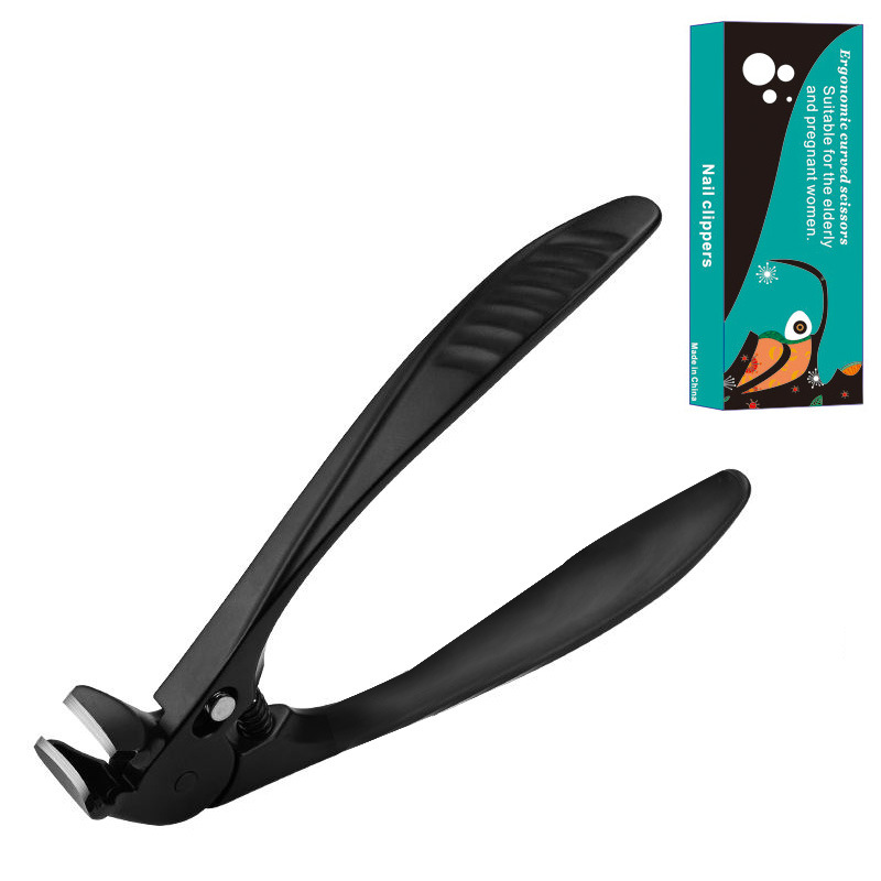 ⏳Time-Limited Special⏰Stainless Steel Nail Clippers With Splash Guard – Large opening for ingrown nails & foot care ✂️👣