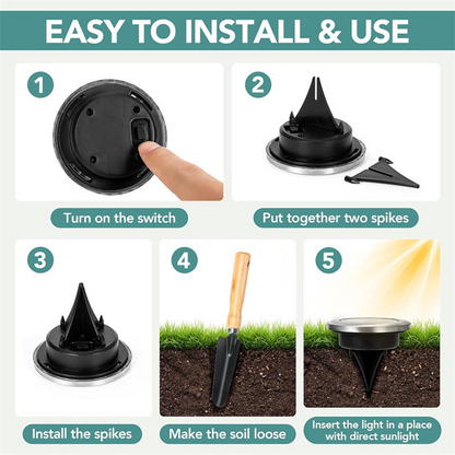 ⏳Limited-time 50% off⏰Outdoor Waterproof Solar Ground Light - 2 Pack/Set🏡💡
